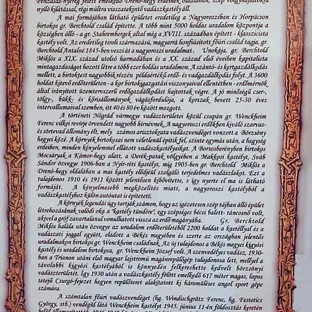 Wenckheim Vadaszhaz לינה וארוחת בוקר