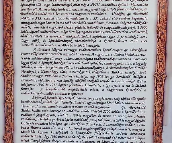 Wenckheim Vadaszhaz Oda ve Kahvaltı